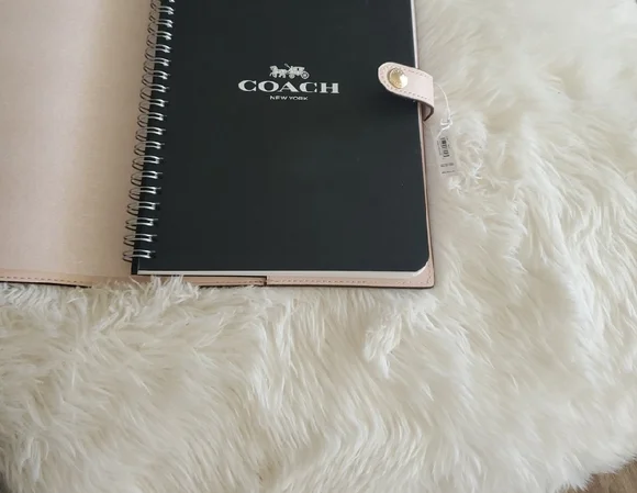 Coach Pink Floral Planner with Snap Closure - Picture 2 of 3